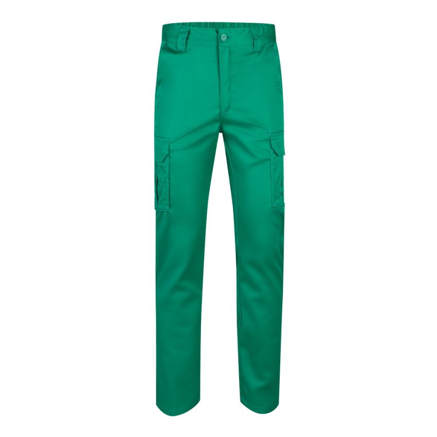 VL LUGH Pantalones elásticos multibolsillos (240g/m²) de algodón (46%), EME (38%) y poliéster (16%)