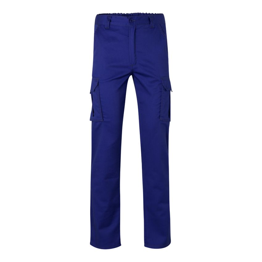 VL LUGH Pantalones elásticos multibolsillos (240g/m²) de algodón (46%), EME (38%) y poliéster (16%)
