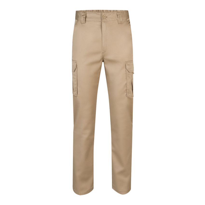 VL LUGH Pantalones elásticos multibolsillos (240g/m²) de algodón (46%), EME (38%) y poliéster (16%)
