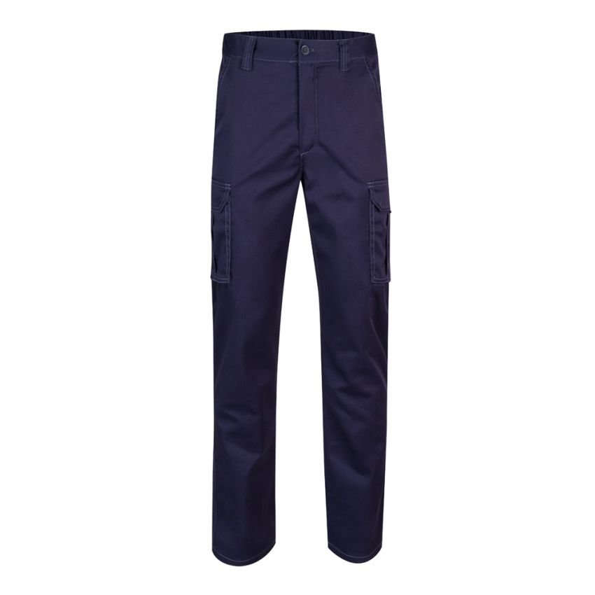 VL PAN Pantalones stretch multibolsillos (290g/m²), en algodón (46%), EME (38%) y poliéster (16%)