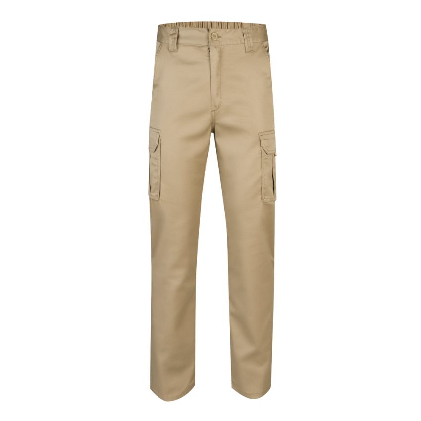 VL PAN Pantalones stretch multibolsillos (290g/m²), en algodón (46%), EME (38%) y poliéster (16%)