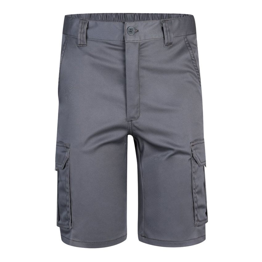 VL HEBE Bermudas elásticas multibolsillos (240g/m²), en algodón (46%), EMF (38%) y poliéster (16%).