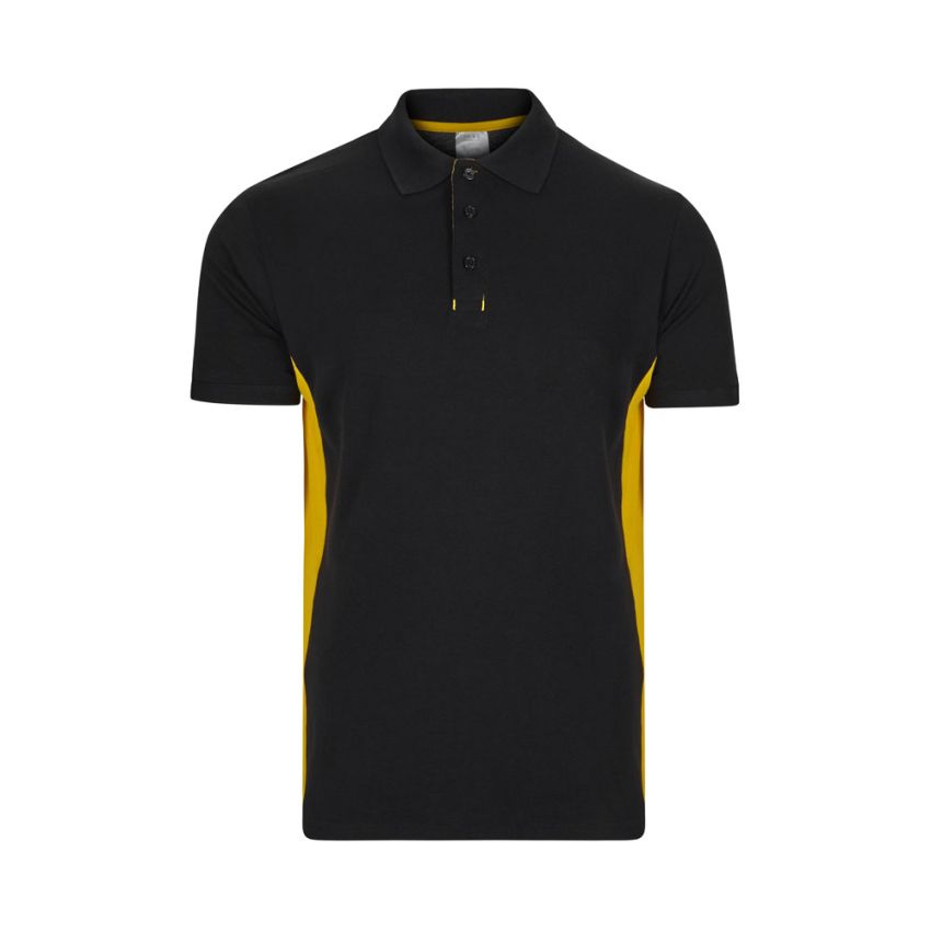 VL SUPAY Polo piqué bicolor (180g/m²) de manga corta, en algodón (60%) y poliéster (40%).