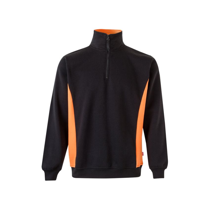 Sudadera de felpa bicolor VL SVAROG (260g/m²), en poliéster (65%) y algodón (35%)