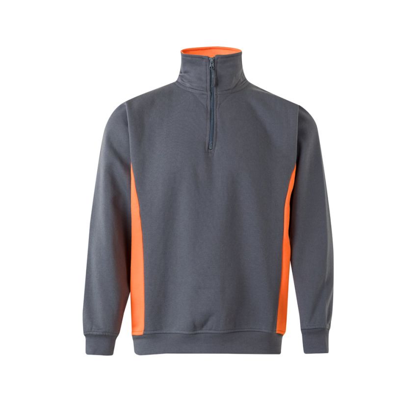 Sudadera de felpa bicolor VL SVAROG (260g/m²), en poliéster (65%) y algodón (35%)