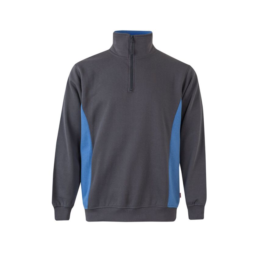 Sudadera de felpa bicolor VL SVAROG (260g/m²), en poliéster (65%) y algodón (35%)