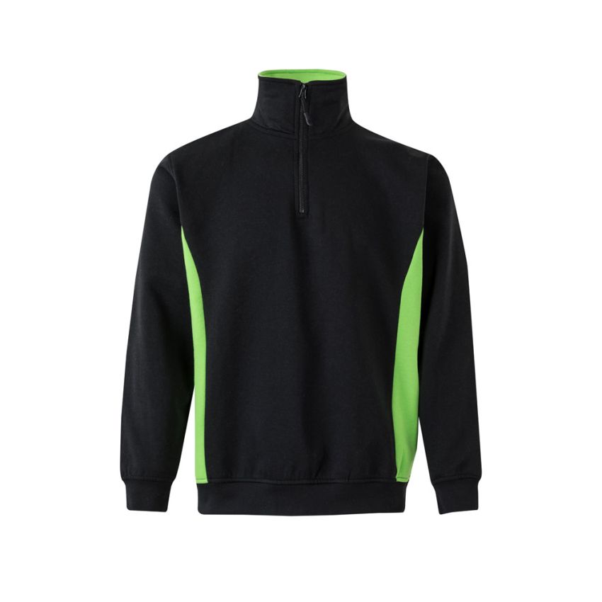 Sudadera de felpa bicolor VL SVAROG (260g/m²), en poliéster (65%) y algodón (35%)