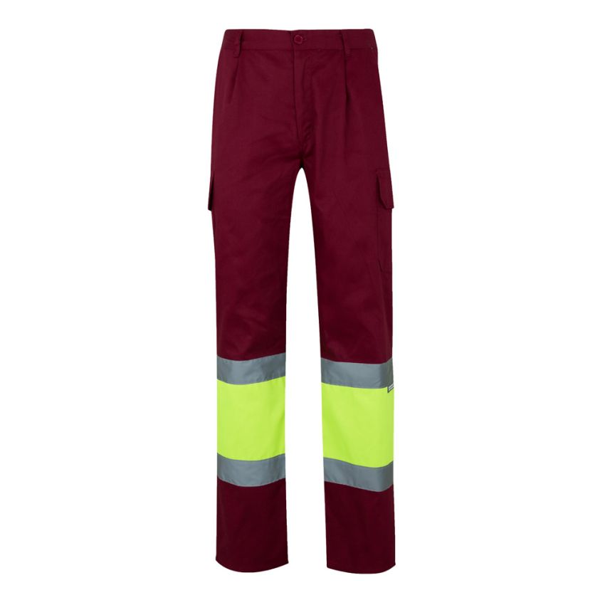 VL POSEIDON Pantalones bicolor de sarga multibolsillos (210g/m²), de algodón (20%) y poliéster (80%)