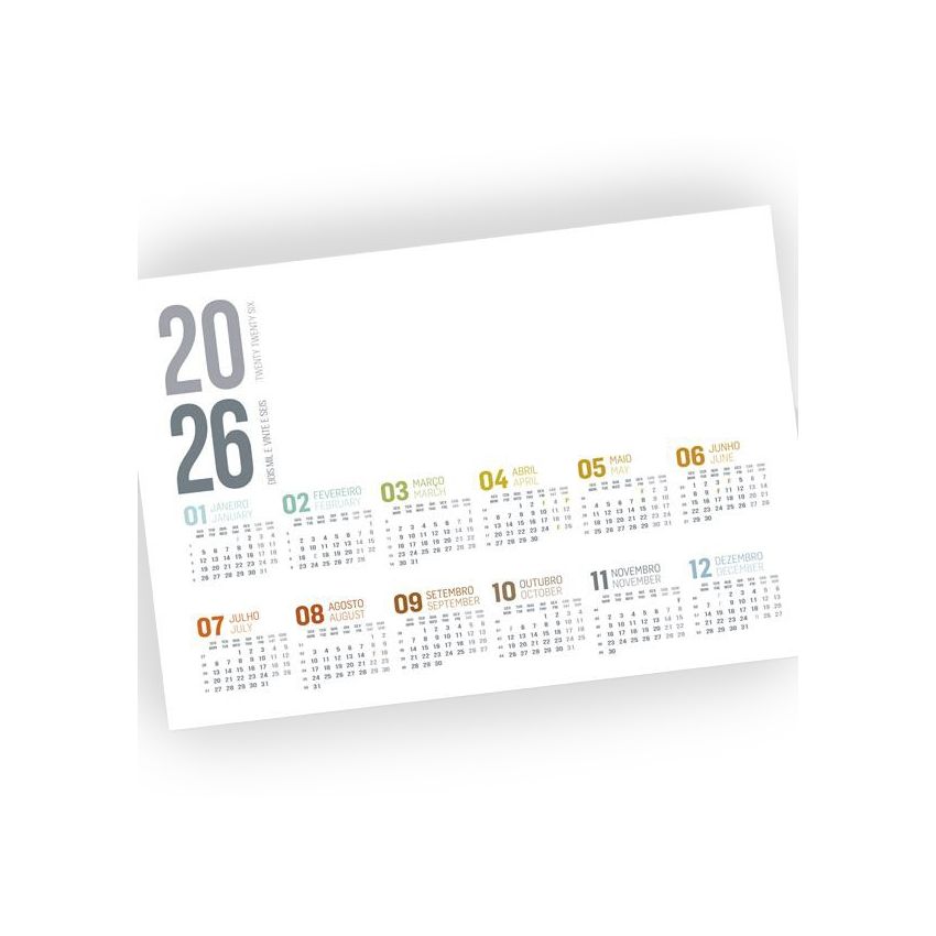 Planny Planificador de escritorio en PVC con calendario
