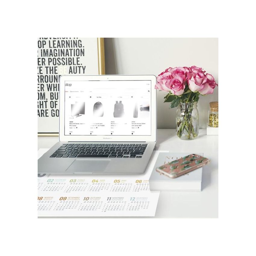 Planny Planificador de escritorio en PVC con calendario