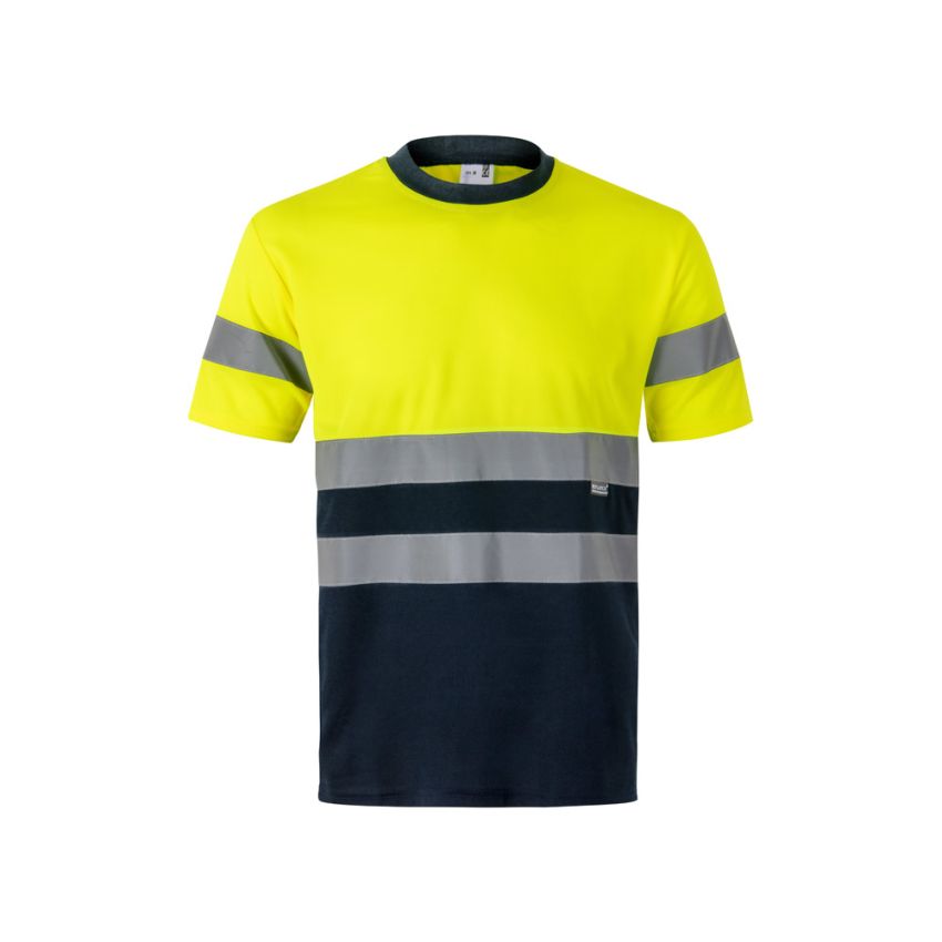 Camiseta técnica bicolor bird-eye VL BRAHMA (140g/m²), en poliéster (100%).