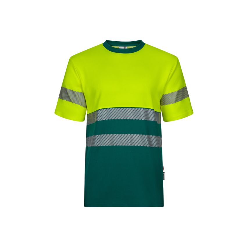 Camiseta bicolor de piqué VL BASTET (150g/m²), de algodón (55%) y poliéster (45%).