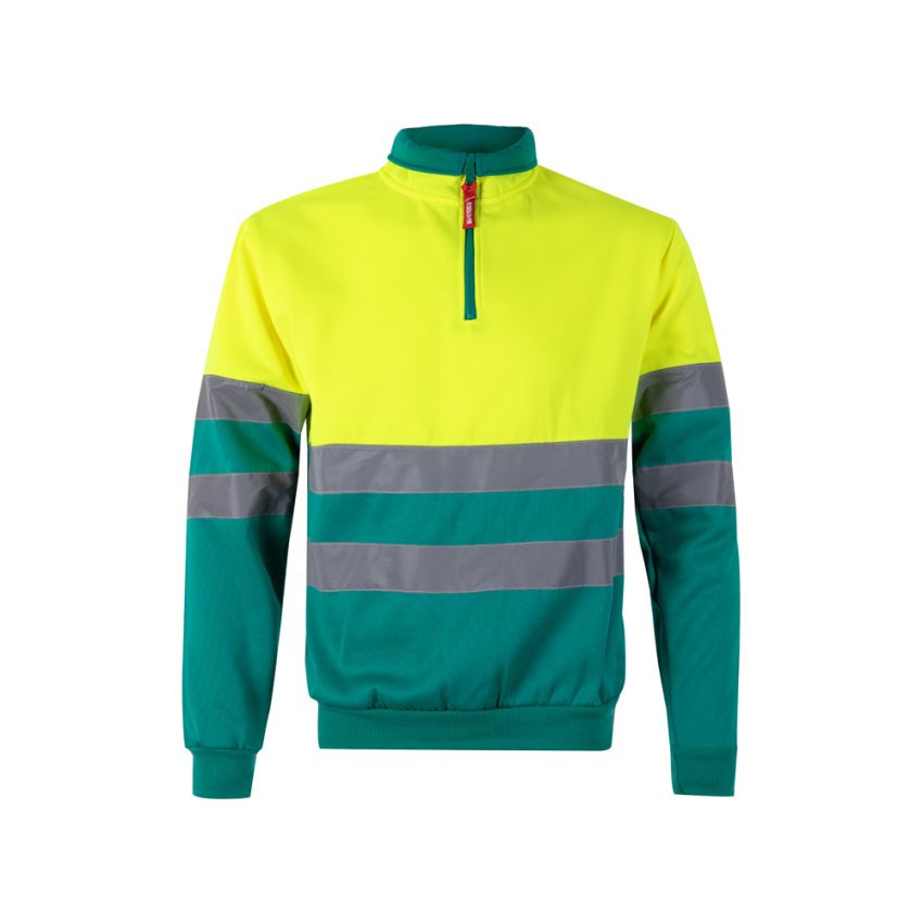 Sudadera bicolor VL THOR (300g/m²) en felpa de poliéster (100%)