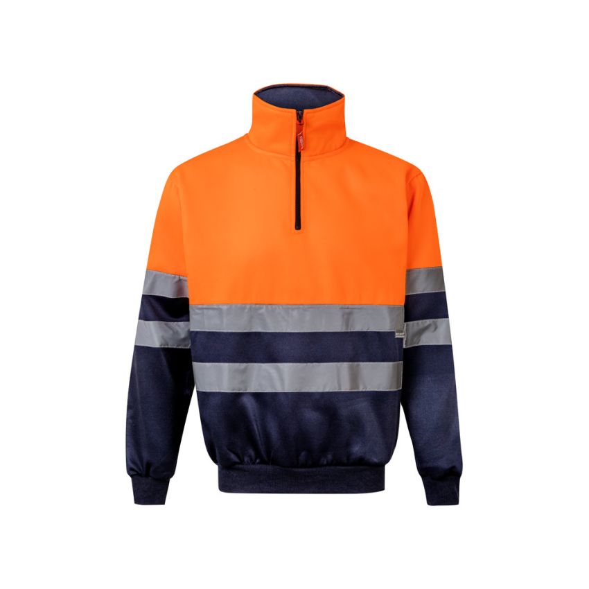 Sudadera bicolor VL THOR (300g/m²) en felpa de poliéster (100%)