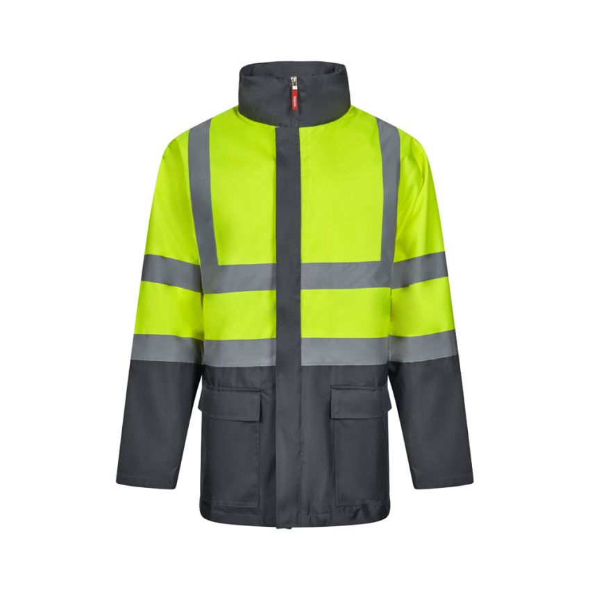 Parka 4 en 1 bicolor VL JUNO (180g/m²), de poliéster (100%) con revestimiento de PU