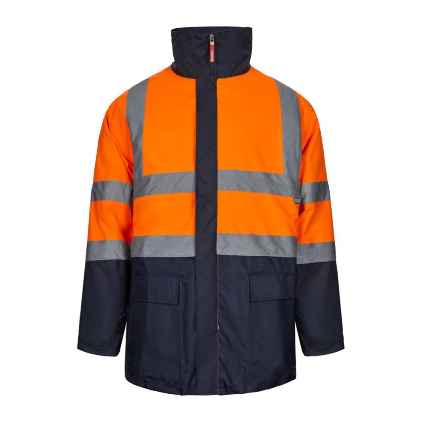 Parka 4 en 1 bicolor VL JUNO (180g/m²), de poliéster (100%) con revestimiento de PU
