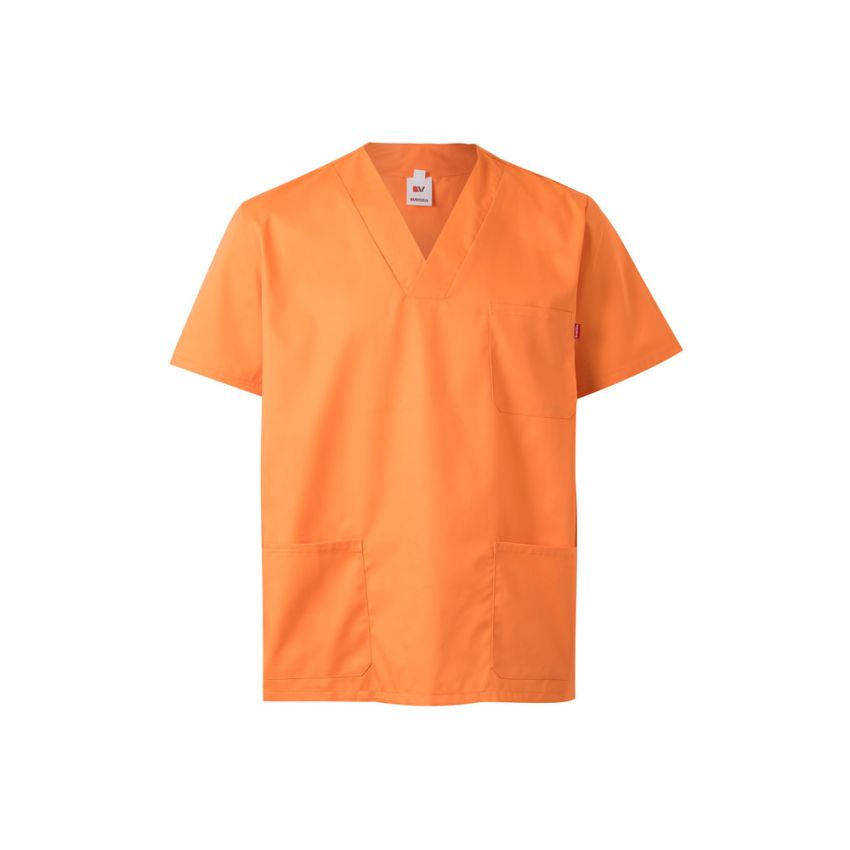 VL ILLAPA Bata de sarga (190g/m²) con manga corta, de poliéster (65%) y algodón (35%).