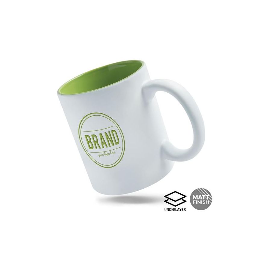 Taza de cerámica Matte Popmug con exterior mate, 325 ml
