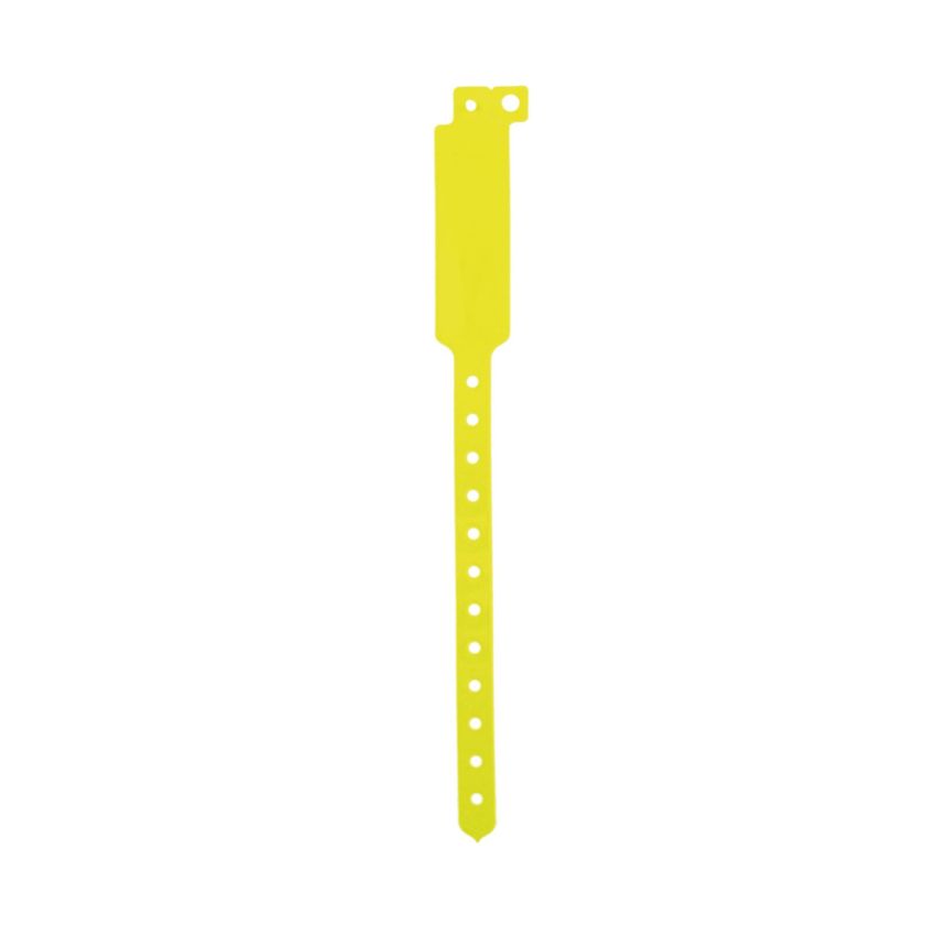 Darlen Pulsera de identificación inviolable fluorescente de vinilo