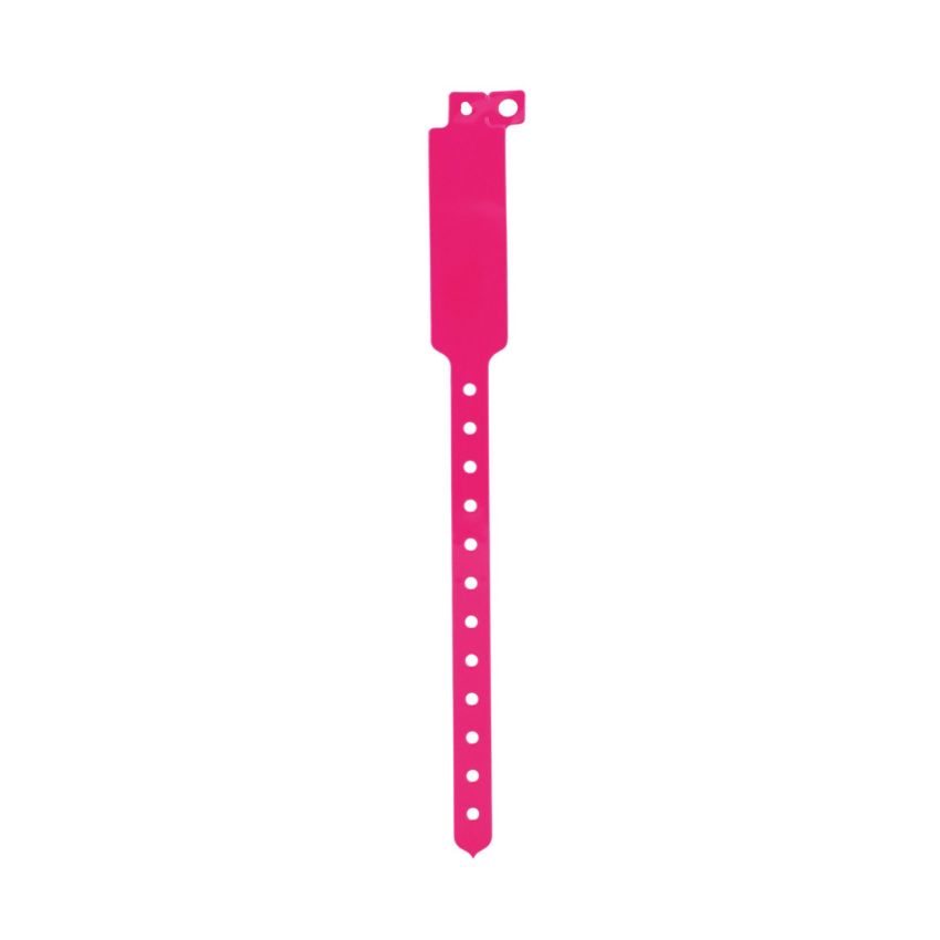 Darlen Pulsera de identificación inviolable fluorescente de vinilo