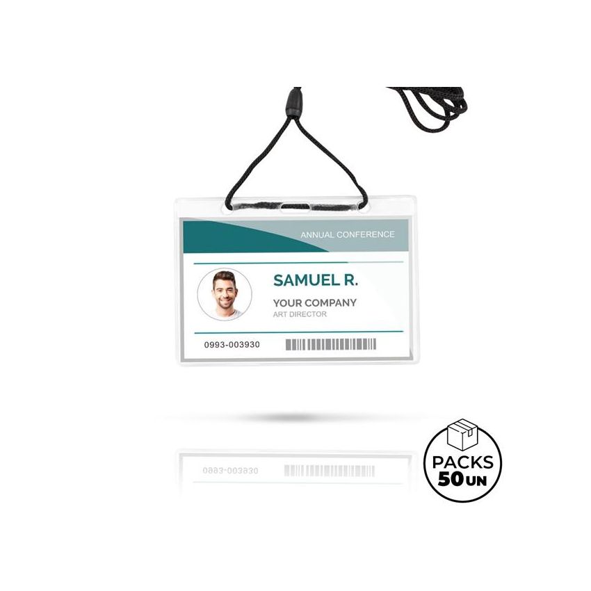 Fly Identificador en PVC, con cordón para el cuello