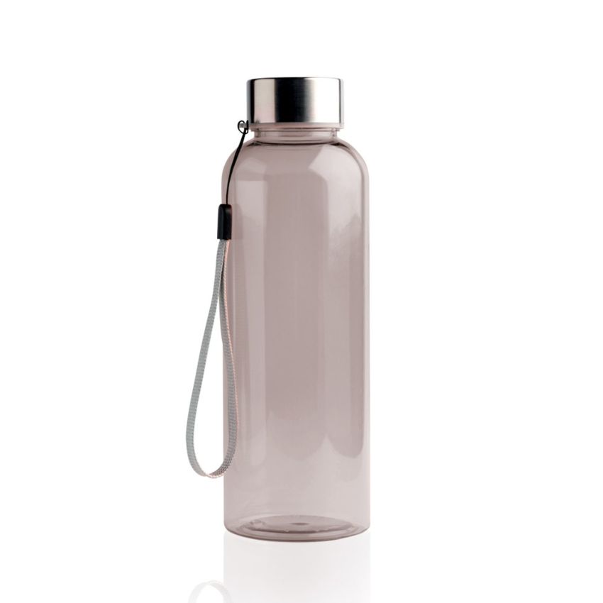 Botella RPET Garrafa 500ml en RPET, con tapa de acero y cordón