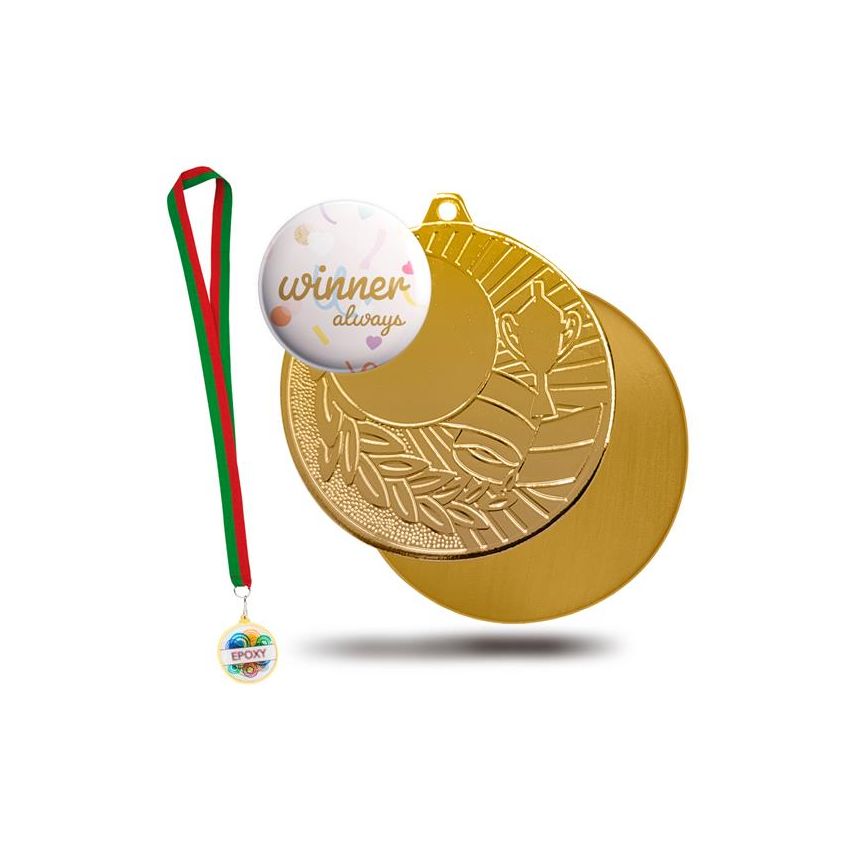 Medalla de ganador de metal