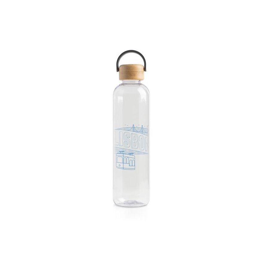 BTBottle Garrafa 1000ml de tritán con tapa de bambú