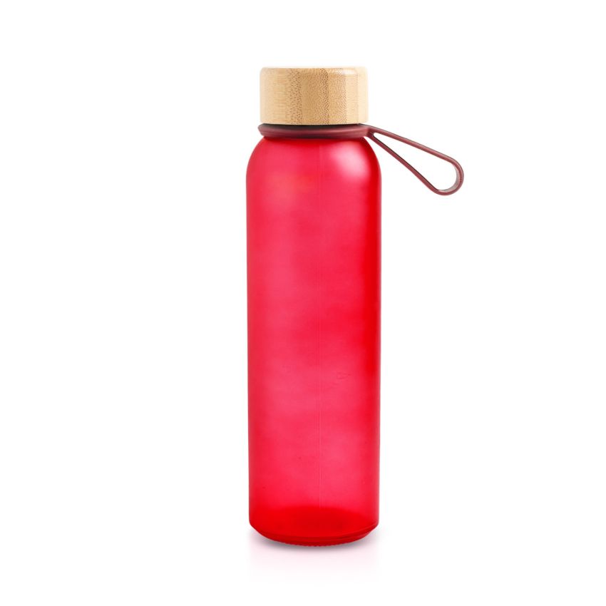 Atlántida Botella de vidrio esmerilado 500ml, con asa de silicona