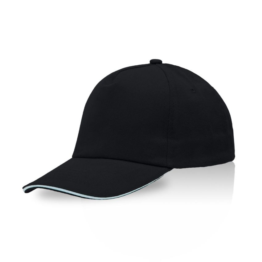 Zectra Gorra para adulto, visera sandwich, de algodón peinado