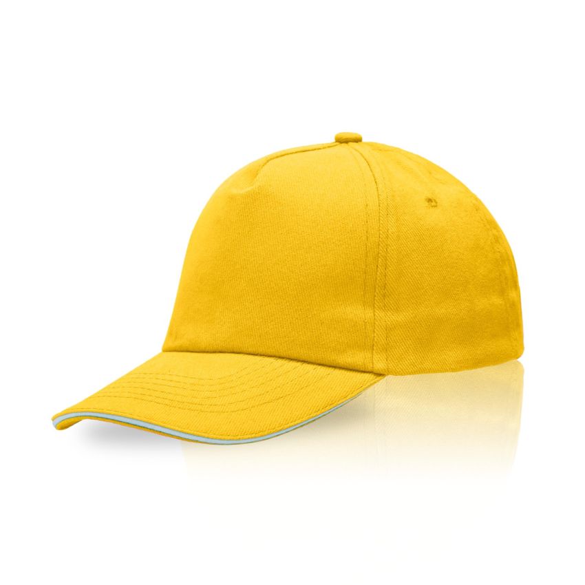 Zectra Gorra para adulto, visera sandwich, de algodón peinado