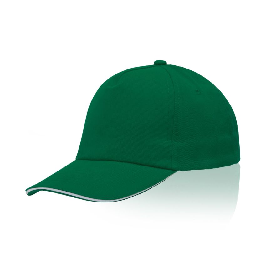 Zectra Gorra para adulto, visera sandwich, de algodón peinado