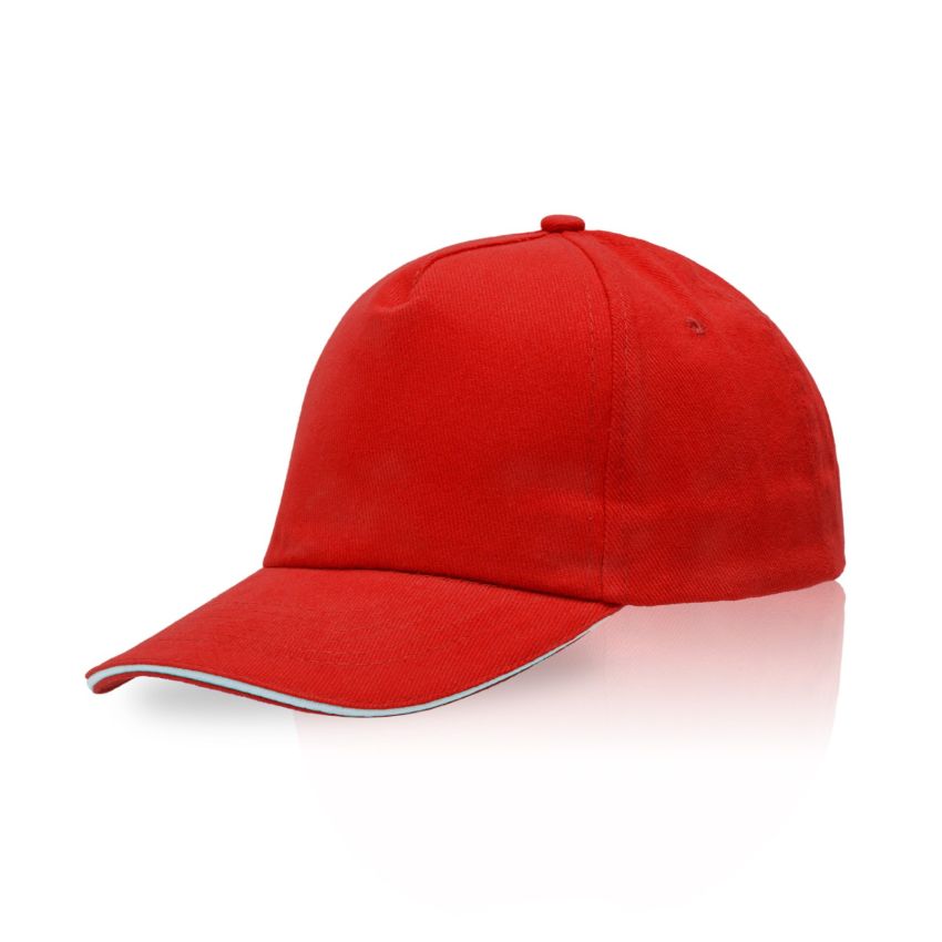 Zectra Gorra para adulto, visera sandwich, de algodón peinado