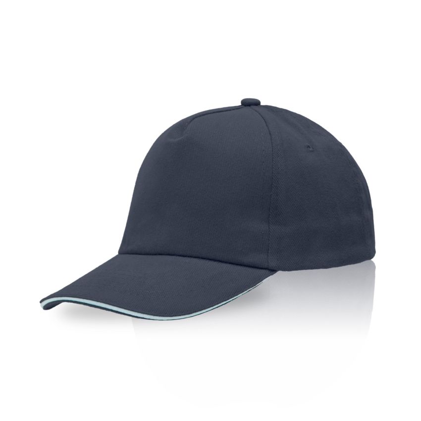 Zectra Gorra para adulto, visera sandwich, de algodón peinado