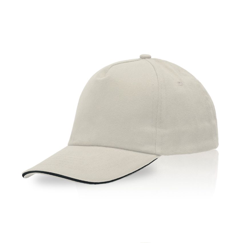 Zectra Gorra para adulto, visera sandwich, de algodón peinado