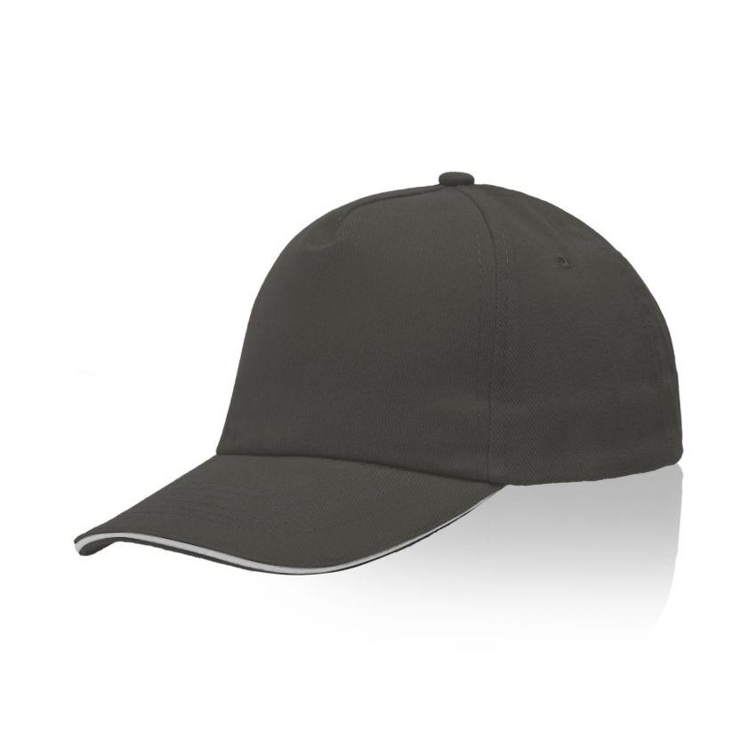 Zectra Gorra para adulto, visera sandwich, de algodón peinado