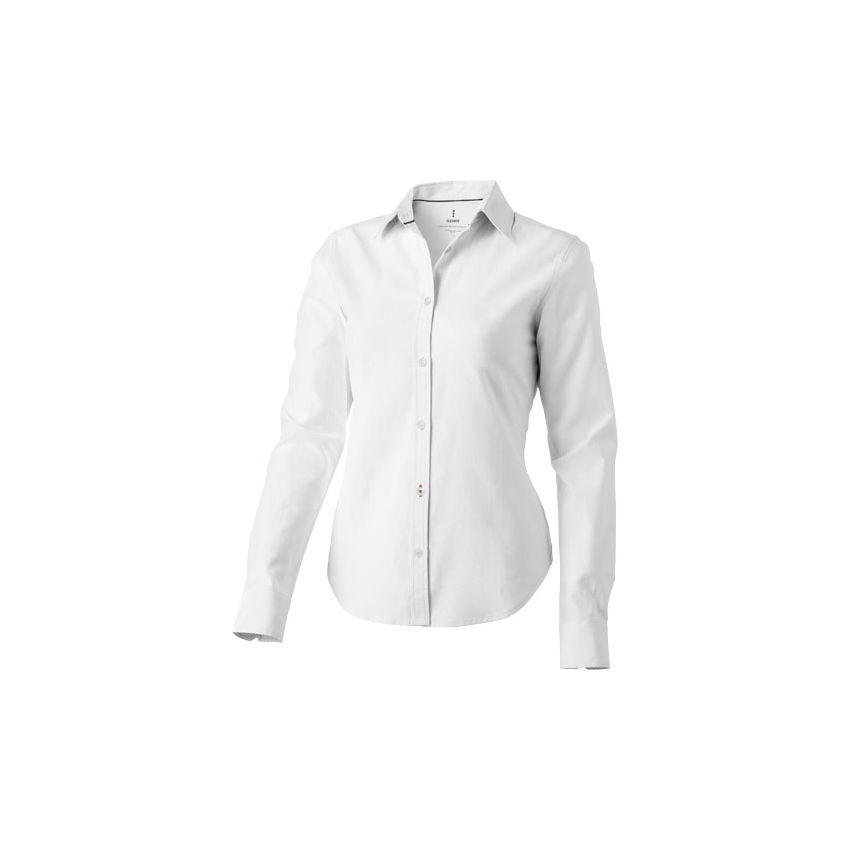 Camisa oxford de manga larga para mujer 