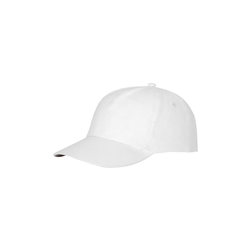 Gorra de algodón de 5 paneles con refuerzo y cierre autoadherente 