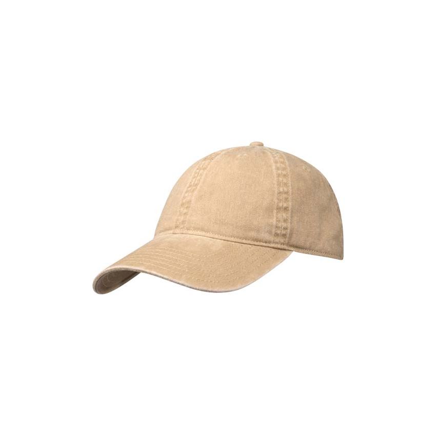 Gorra de algodón lavado de 6 paneles 