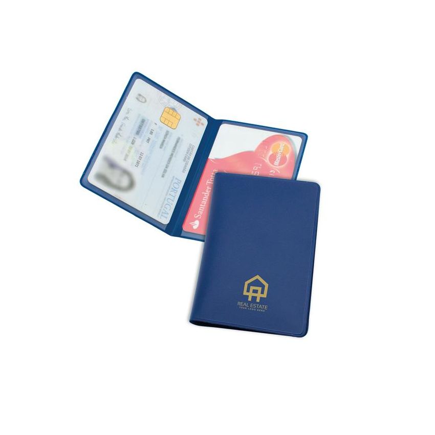 Scyre Porta-tarjetas doble de PVC