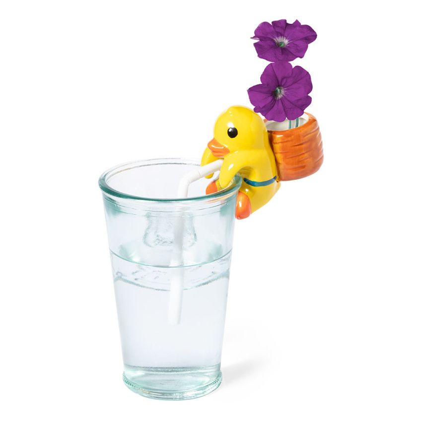 Vaso con pajita