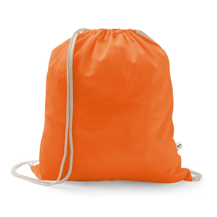 ISTANBUL Mochila tipo saco en algodón reciclado (70%) y poliéster (30% rPET) (150 g/m²)