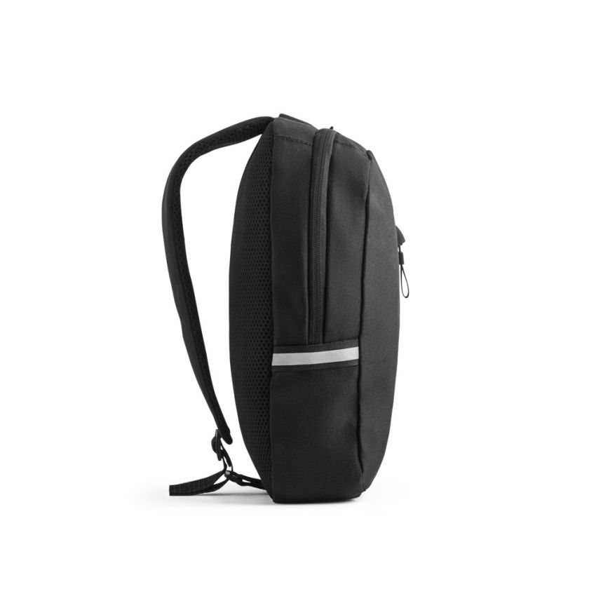 DELFOS Mochila bandolera de poliéster reciclado 300D y poliéster reciclado 600D, con forro de poliéster reciclado 210D
