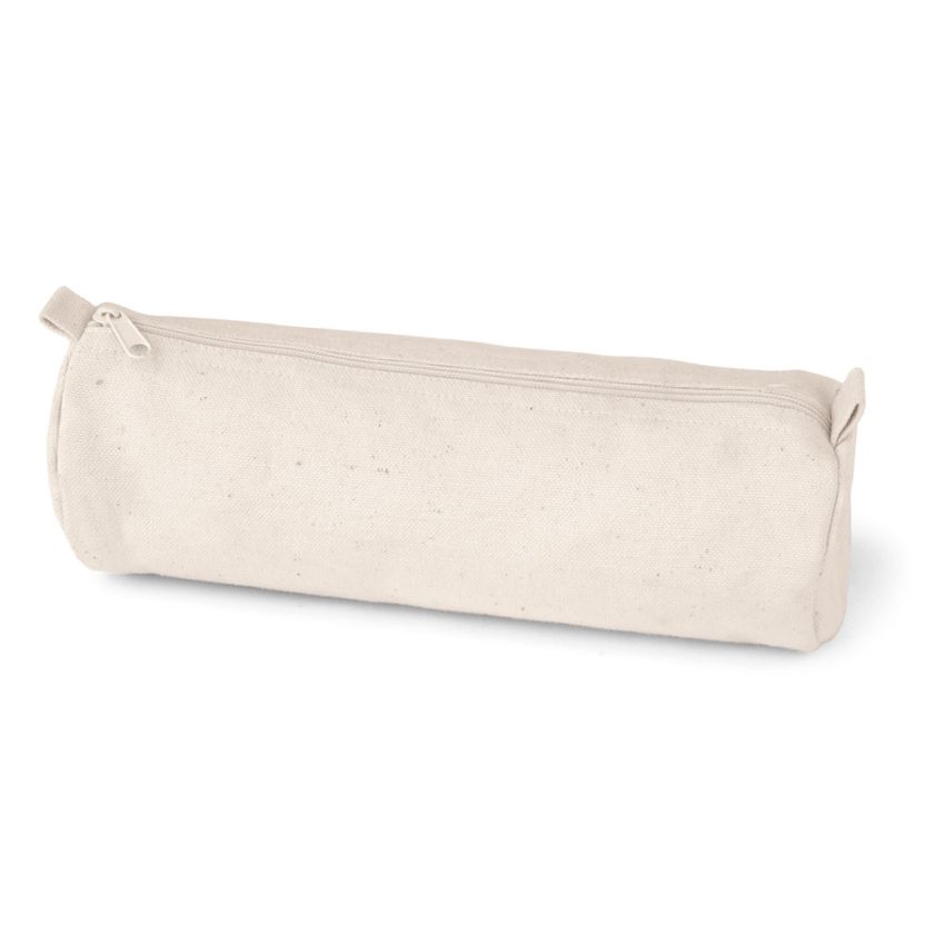 SCHOOLI Estuche en 100% algodón lona (290 g/m²) con diseño cilíndrico