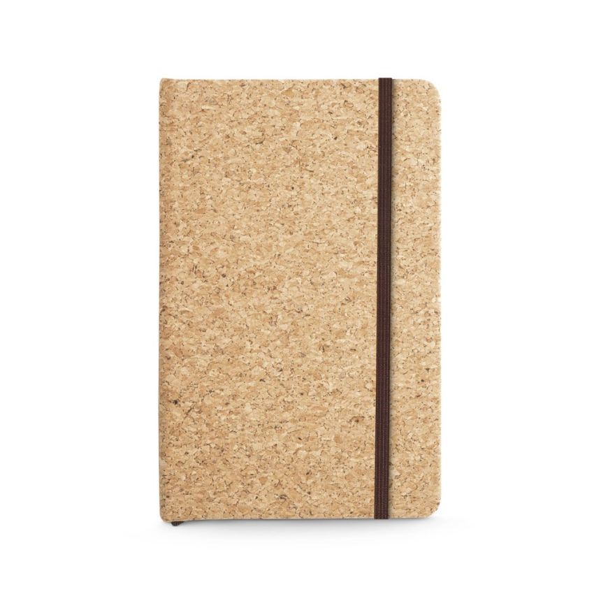 HAWKINS Bloc de notas de bolsillo de corcho con hojas lisas, fabricado con material certificado FSC™ y otros materiales controlados.