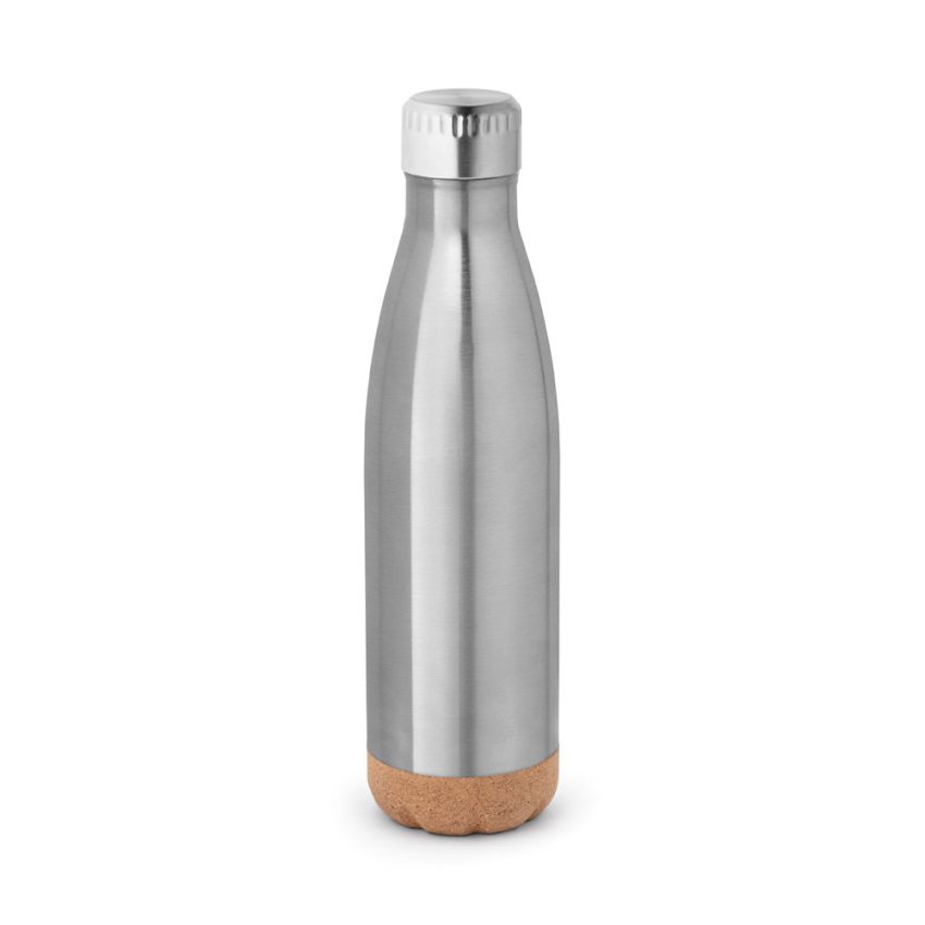 SOLBERG Botella térmica de acero inoxidable con base de corcho 560 ml