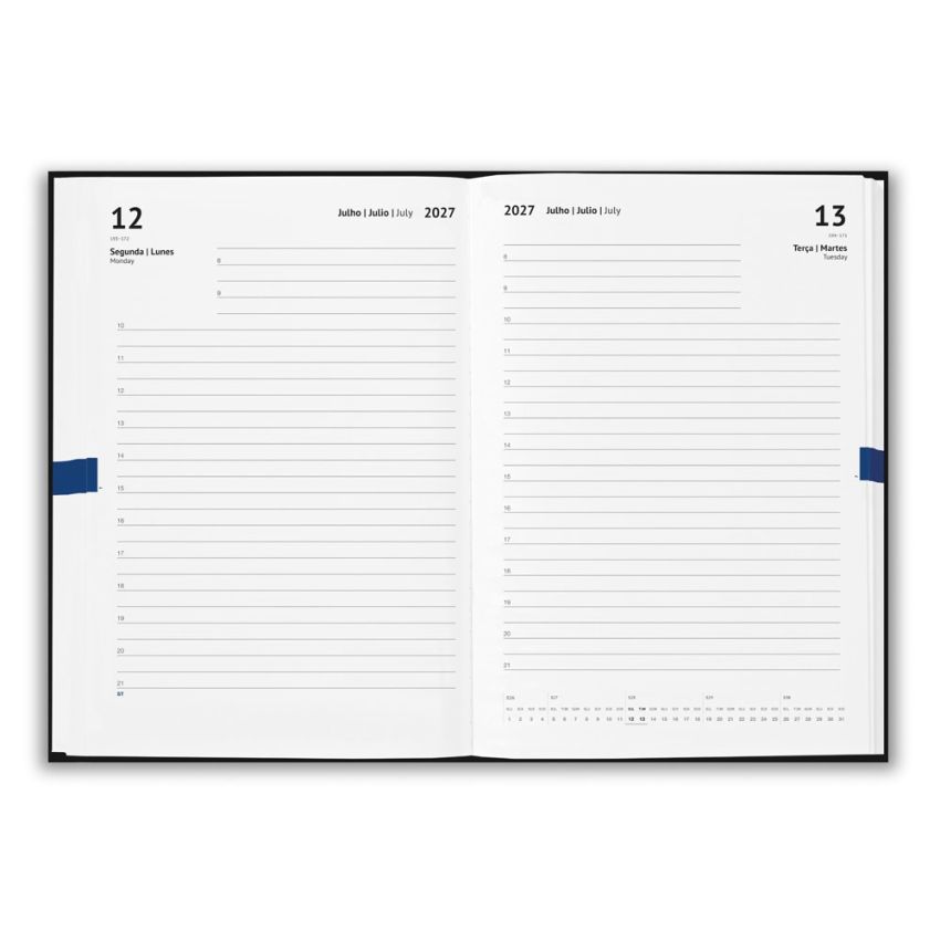 Agenda SPENSER A5 con tapa dura de PU