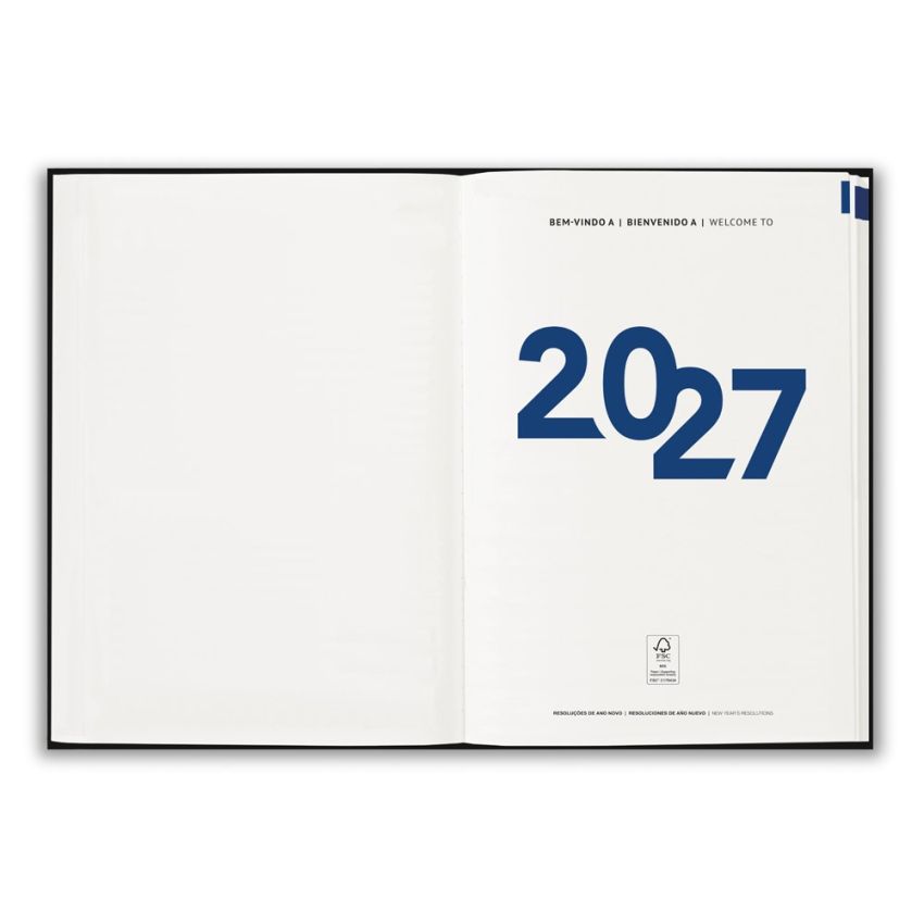 Agenda SPENSER A5 con tapa dura de PU