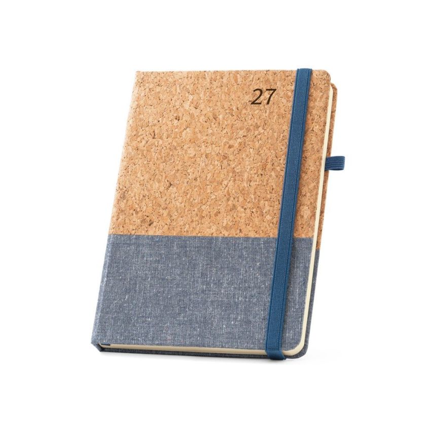 QUENTAL A5 Agenda en corcho y lino