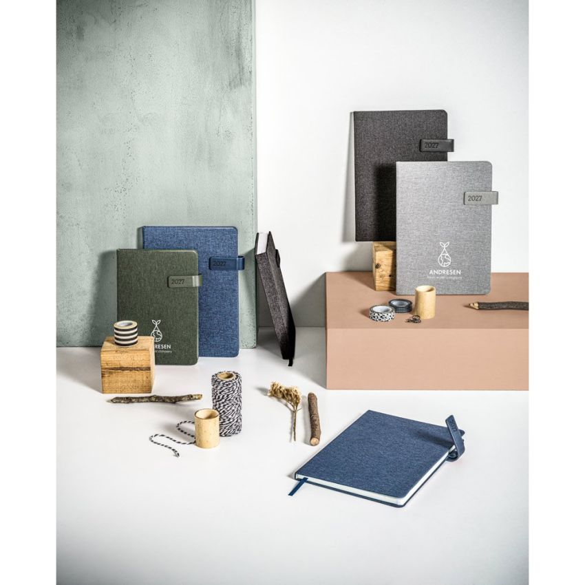 ANDRESEN B5 Agenda en poliéster reciclado (100% rPET)